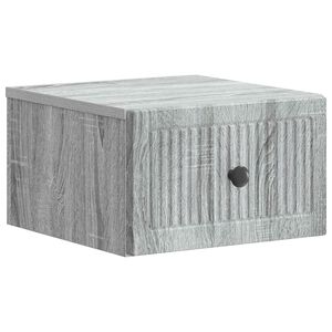 vidaXL Dulap de noapte suspendat Sonoma gri 33 x 34,5 x 20 cm