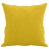 vidaXL Perne decorative, 2 buc., galben, 40x40 cm, catifea