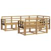 vidaXL Set de canapele de exterior 7 pcs Alb Lemn Solid de Acacia