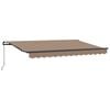 vidaXL Copertină retractabilă Gri taupe 400 &times; 300 cm