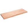 vidaXL Raft de perete maro deschis 140x50x(2-6) cm lemn stejar tratat