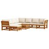 vidaXL Set mobilier grădină cu perne, 9 piese, lemn masiv acacia