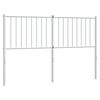vidaXL Tăblie de pat de schimb metalică, alb, 135 cm