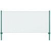 vidaXL Gard din plasă de s&acirc;rmă cu st&acirc;lpi, verde, 25 x 1 m, oțel