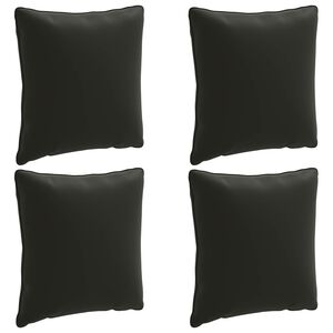 vidaXL Perne de Spate 4 Piese PUTTEN 4 pcs 100% Polyester Negru