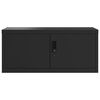 vidaXL Fișet, negru, 90x40x130 cm, oțel