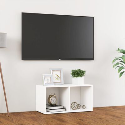 vidaXL Comodă TV, alb, 72x35x36,5 cm, PAL