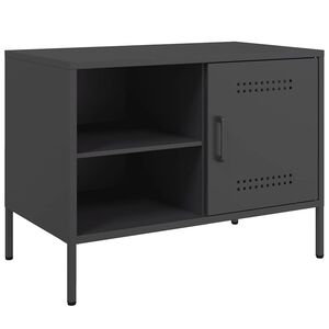 vidaXL Dulap TV, negru, 68x39x50,5 cm, oțel