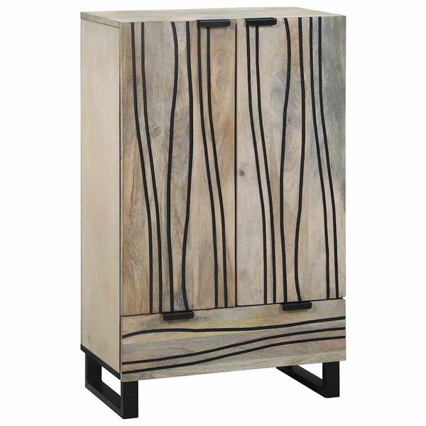 vidaXL Dulapuri și suporturi pentru stocarea media Alb și negru