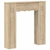 vidaXL Cadru pentru șemineu Sonoma 102 x 20 x 102 cm Lemn prelucrat