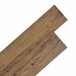 vidaXL Plăci de pardoseală PVC autocolante Maro Nuc 30,5 x 61 cm