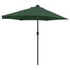 vidaXL Parasol de Grădină Verde 294 x 150 x 224 cm Poliester și oțel