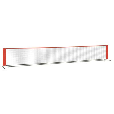 vidaXL Plasă de tenis, negru și roșu, 600x100x87 cm, poliester
