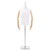 vidaXL Manechin reglabil 160-232 cm cu bază Masculin PP Alb