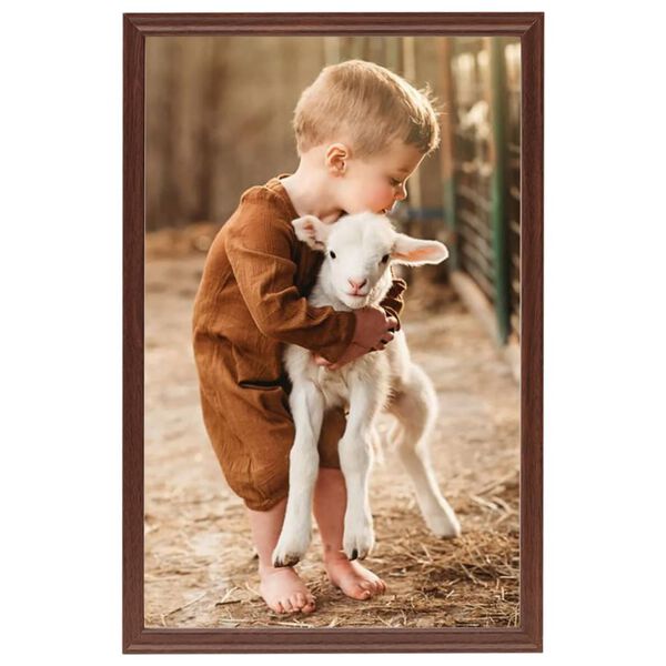 vidaXL Rame foto colaj pentru masă 5 buc. maro, 21x29,7 cm, MDF