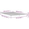 vidaXL Cadru de pat Small Double, gri, 120x190 cm, lemn masiv de pin