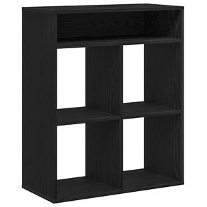 vidaXL Dulap cu cărți negru 66x31x80 cm lemn prelucrat
