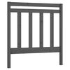 vidaXL Tăblie de pat, gri, 81x4x100 cm, lemn masiv de pin