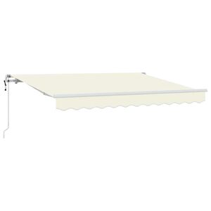 vidaXL Cortina Retractabilă Crem 300 x 200 cm țesătură