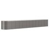 vidaXL Strat &icirc;nălțat grădină gri 512x80x68cm oțel vopsit electrostatic