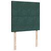 vidaXL Pat box spring cu saltea, verde închis, 100x200 cm, catifea