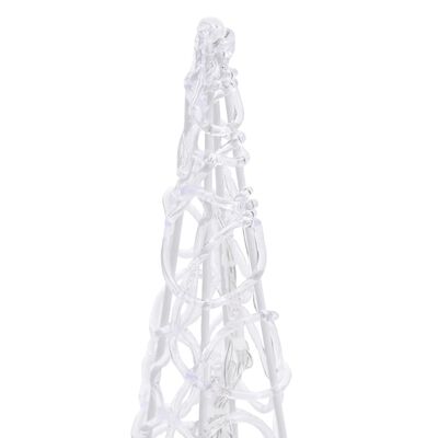 vidaXL Con de lumină cu LED decorativ, alb rece, 60 cm, acrilic