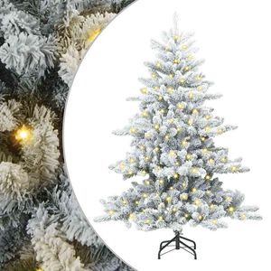 vidaXL Brad de Crăciun artificial cu ramuri articulare Alb 150 cm