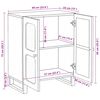 vidaXL Bufet Maro 60 x 33 x 75 cm Lemn de mango solid