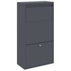 vidaXL Cutie pentru colet cu depozitare Antracit 44 x 22 x 82 cm Oțel