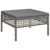 vidaXL Set mobilier de grădină cu perne, 8 piese, gri, poliratan