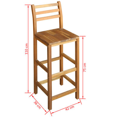 vidaXL Set masă cu scaune de bucătărie din lemn de salcâm, 7 piese