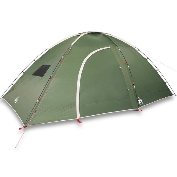 vidaXL Cort de camping pentru 8 persoane, verde, impermeabil