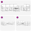 vidaXL Set de canapele de exterior cu pernă 7 pcs Natural și Bej