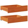 vidaXL Sertare de pat 2 buc. 75x55x17 cm maro ceruit lemn masiv de pin
