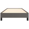 vidaXL Cadru de pat, gri, 90x200 cm, piele ecologică