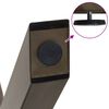 vidaXL Picioare de masă &icirc;n formă de X, 3 buc., oțel natural, 70x(72-73) cm