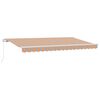 vidaXL Copertină retractabilă Multicolour 400 x 200 cm țesătură