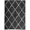 vidaXL Covor pufos "PAMPLONA" fire &icirc;nalte negru/crem modern 240x340 cm