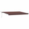 vidaXL Copertină retractabilă Burgundy 450 &times; 300 cm Poliester