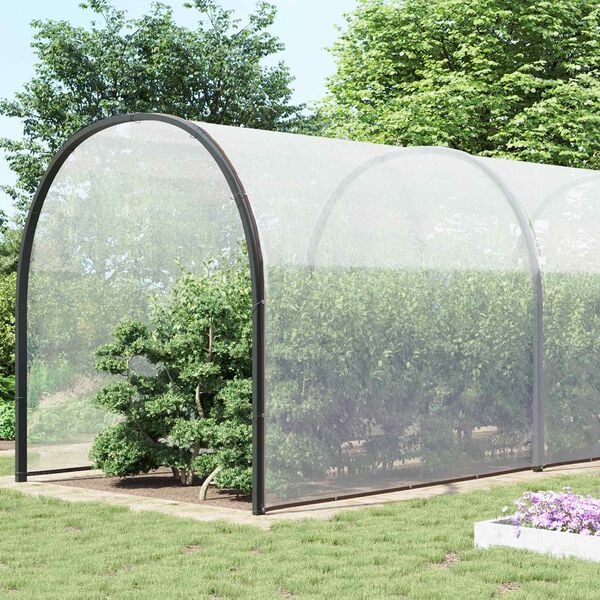vidaXL &Icirc;mpătură cu ochiuri Transparent 12 x 12 m Polietilenă