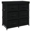 vidaXL Dulap depozitare cu 6 sertare, negru, 55x29x55 cm, oțel