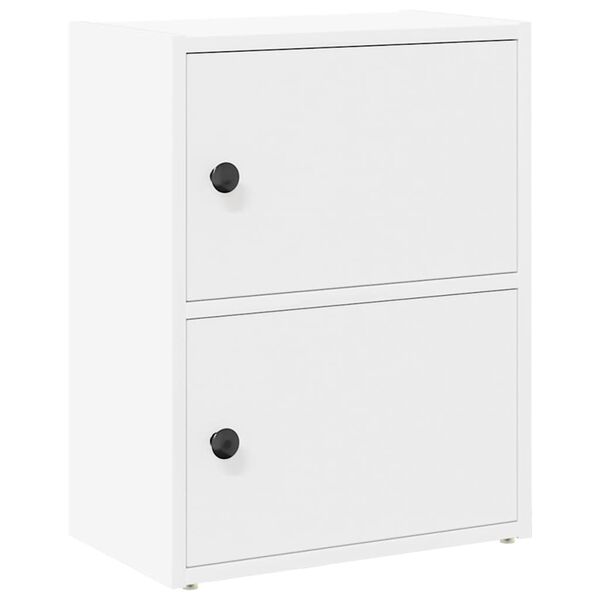 vidaXL Bibliotecă, alb, 40x24x52 cm, lemn prelucrat