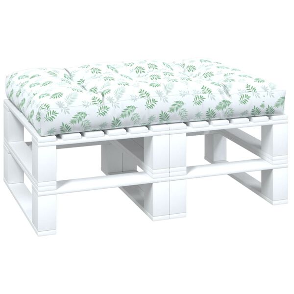 vidaXL Pernă de paleți, model frunze, 120x80x12 cm, textil