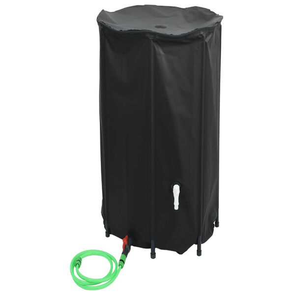 vidaXL Rezervor de apă cu robinet, pliabil, 380 L, PVC