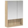 vidaXL Dulap cu oglindă pentru baie Stejar Sonoma 50 x 14,5 x 70 cm