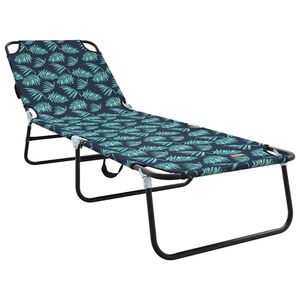 vidaXL Șezlong pliabil Multicolour 188 x 57 x 86,5 cm Poliester