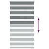 vidaXL Jaluzea tip zebra gri închis lățime țesătură 65,9 cm poliester