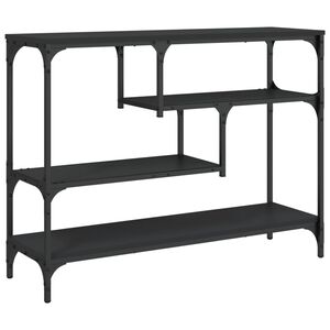 vidaXL Măsuță consolă, negru, 100x30x75 cm, lemn compozit