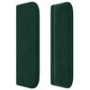 vidaXL Tăblie de pat cu aripioare verde &icirc;nchis 103x16x78/88 cm catifea