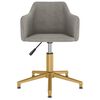 vidaXL Scaun de bucătărie pivotant, gri deschis, catifea